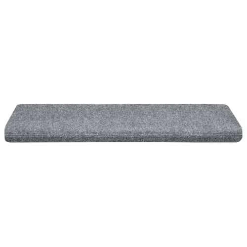 Prostirke za stepenice samoljepljive 15 kom 65x21x4 cm svijetlo sive pravokutne rubove - Svjetlosiva 15 Cijena