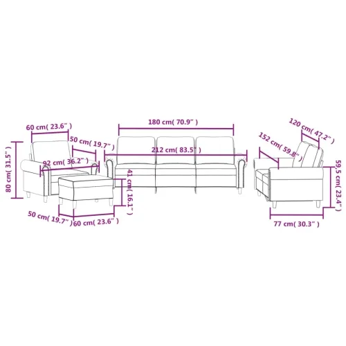 4-dijelni set sofa s jastucima plavi baršunasti - Plava S osloncem za noge Cijena