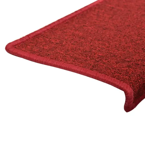 Prostirke za stepenice 15 kom 65x21x4 cm crvene pravokutni rub - Crvena 15 Cijena