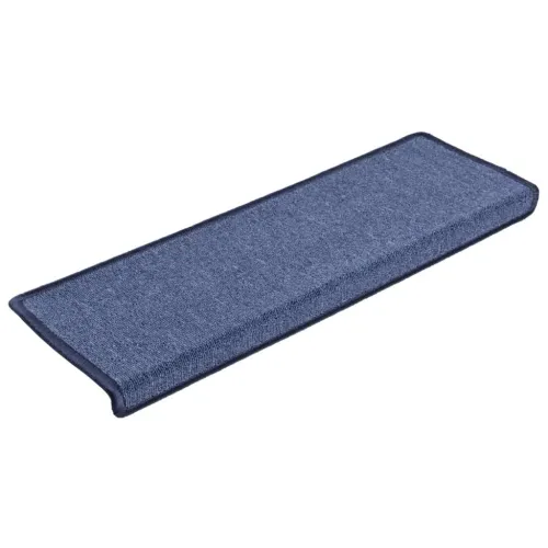 Prostirke za stepenice 15 kom 65x21x4 cm plave pravokutne rubove - Plava 65 x 21 x 4 cm 15 Cijena