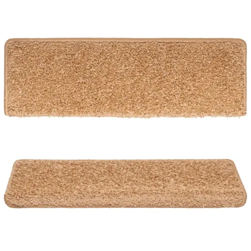 Prostirke za stepenice 15 kom 65x21x4 cm bež pravokutni rub - Bež 15 Cijena
