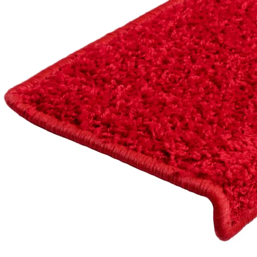 Prostirke za stepenice 15 kom 65x21x4 cm crvene pravokutne rubove - Crvena 15 Cijena