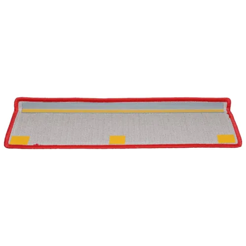 Prostirke za stepenice 15 kom 65x21x4 cm crvene pravokutne rubove - Crvena 15 Cijena