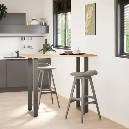 Noge za barski stol U-oblika 2 kom antracit 50 x (110-111) cm čelik - Antracit 50 x (110-111) cm 2 Cijena