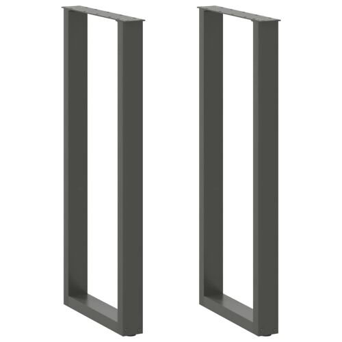 Noge za barski stol U-oblika 2 kom antracit 50 x (110-111) cm čelik - Antracit 50 x (110-111) cm 2 1 Cijena