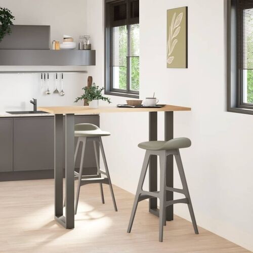 Noge za barski stol U-oblika 2 kom antracit 50 x (110-111) cm čelik - Antracit 50 x (110-111) cm 2 1 Cijena