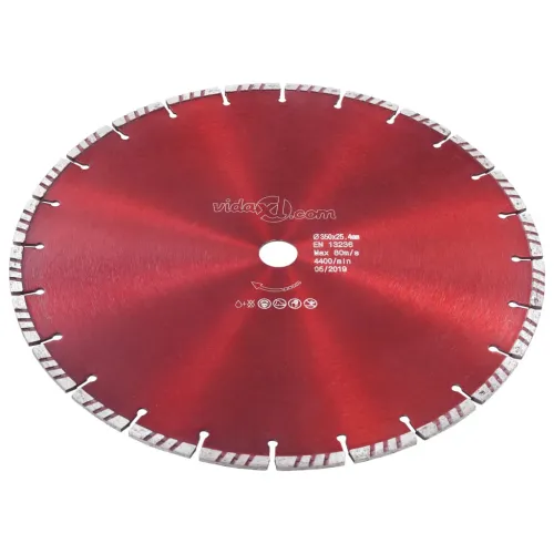Dijamantni disk za rezanje s turbo segmentima čelični 350 mm - 350 mm/25.4 mm Cijena