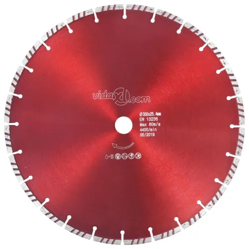 Dijamantni disk za rezanje s turbo segmentima čelični 350 mm - 350 mm/25.4 mm Cijena