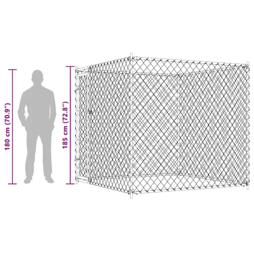 Vanjski kavez za pse 193 x 193 x 185 cm - 193 x 193 x 185 cm Ne Cijena