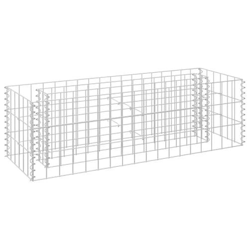 Gabionska sadilica od pocinčanog čelika 90 x 30 x 30 cm - 90 x 30 x 30 cm Cijena