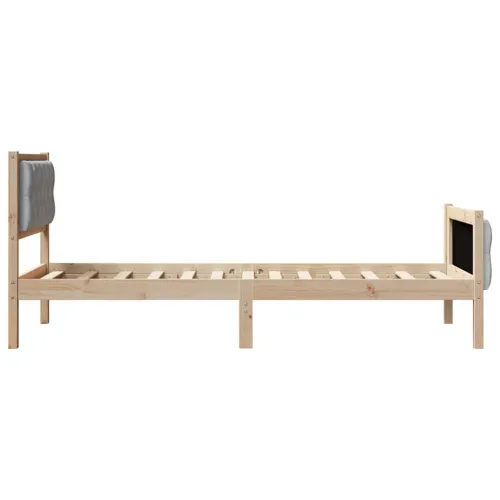 Okvir za krevet Svjetlosiva 75 x 190 cm - Smeđa i svjetlosiva 75 x 190 cm Cijena