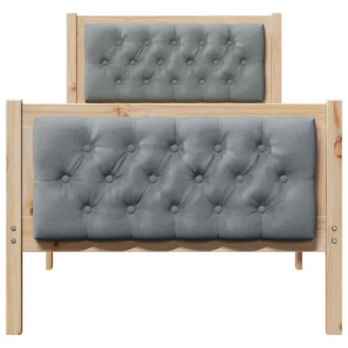 Okvir za krevet Svjetlosiva 75 x 190 cm - Smeđa i svjetlosiva 75 x 190 cm Cijena