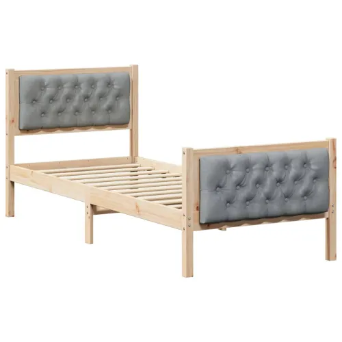 Okvir za krevet Svjetlosiva 75 x 190 cm - Smeđa i svjetlosiva 75 x 190 cm Cijena