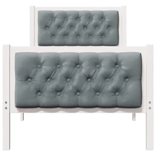 Okvir za krevet Svjetlosiva 75 x 190 cm - Bijela i svjetlosiva 75 x 190 cm Cijena