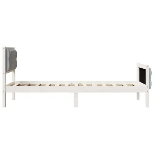 Okvir za krevet Svjetlosiva 75 x 190 cm - Bijela i svjetlosiva 75 x 190 cm Cijena