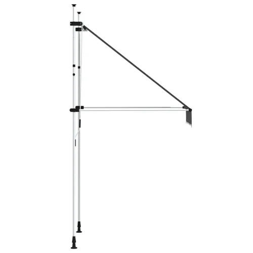 Tenda na ručno uvlačenje 100 cm antracit - Antracit 100 cm Bijeli okvir Cijena