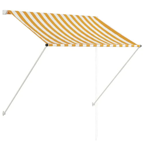 Tenda na uvlačenje 100 x 150 cm žuto-bijela - Žuta i bijela 100 x 150 cm Cijena