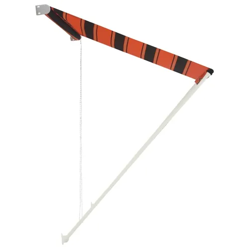 Tenda na uvlačenje 150 x 150 cm narančasto-smeđa - Narančasta i smeđa 150 x 150 cm Cijena