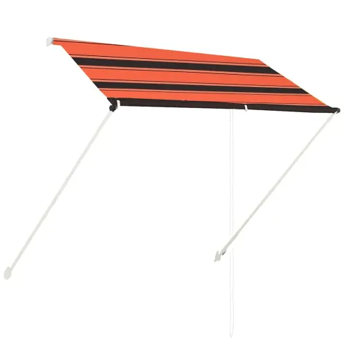 Tenda na uvlačenje 200 x 150 cm narančasto-smeđa - Narančasta i smeđa 200 x 150 cm Cijena