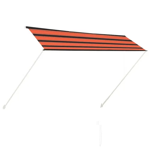Tenda na uvlačenje 300 x 150 cm narančasto-smeđa - Narančasta i smeđa 300 x 150 cm Cijena