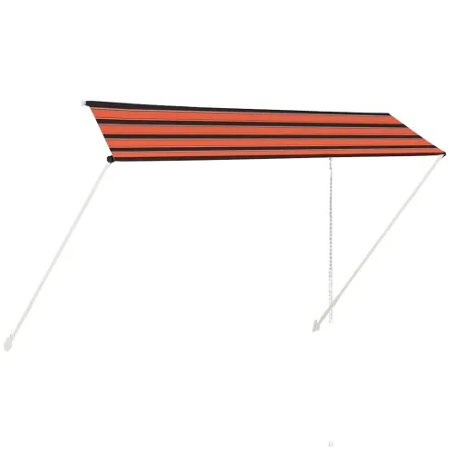 Tenda na uvlačenje 350 x 150 cm narančasto-smeđa - Narančasta i smeđa 350 x 150 cm Cijena