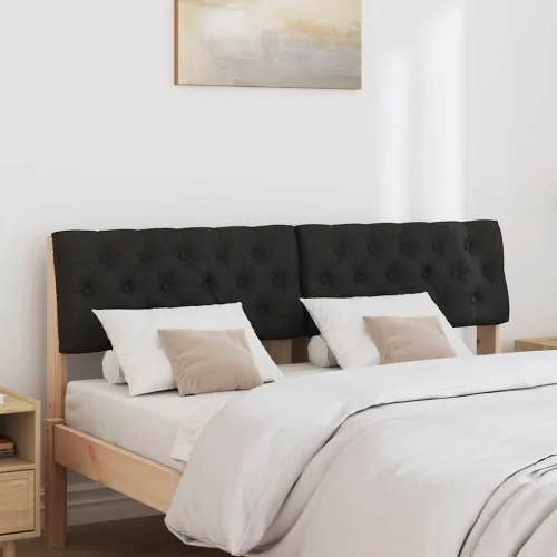 Tapecirani uzglavlje Crna 140 cm Čvrsto borovo drvo - Smeđa i crna 140 cm Cijena