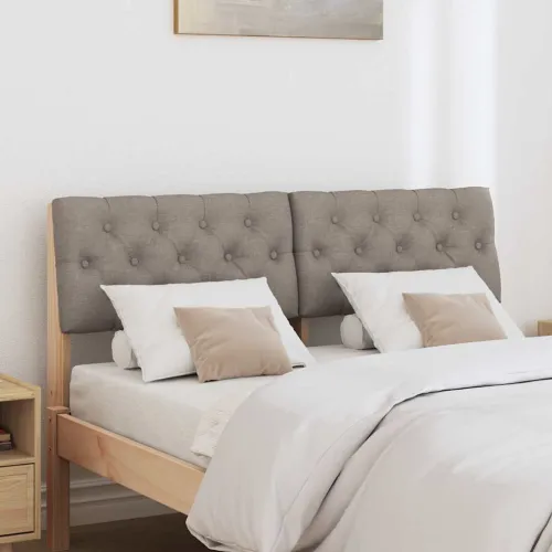 Tapecirani uzglavlje Sivo-smeđa 120 cm Čvrsto borovo drvo - Smeđa i taupe 120 cm Cijena