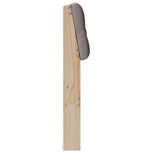 Tapecirani uzglavlje Sivo-smeđa 120 cm Čvrsto borovo drvo - Smeđa i taupe 120 cm Cijena