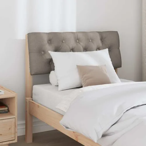 Tapecirani uzglavlje Sivo-smeđa 80 cm Čvrsto borovo drvo - Smeđa i taupe 80 cm Cijena