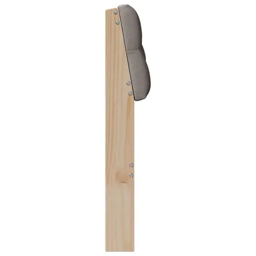 Tapecirani uzglavlje Sivo-smeđa 80 cm Čvrsto borovo drvo - Smeđa i taupe 80 cm Cijena