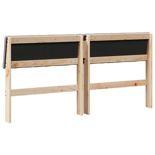 Tapecirani uzglavlje Sivo-smeđa 150 cm Čvrsto borovo drvo - Smeđa i taupe 150 cm Cijena