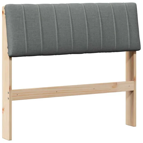 Tapecirani uzglavlje Tamno siva 90 cm Čvrsto borovo drvo - smeđe i tamnosivo 90 cm Cijena