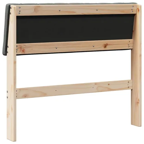 Tapecirani uzglavlje Tamno siva 90 cm Čvrsto borovo drvo - smeđe i tamnosivo 90 cm Cijena