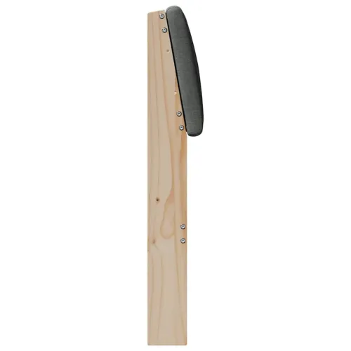 Tapecirani uzglavlje Tamno siva 90 cm Čvrsto borovo drvo - smeđe i tamnosivo 90 cm Cijena