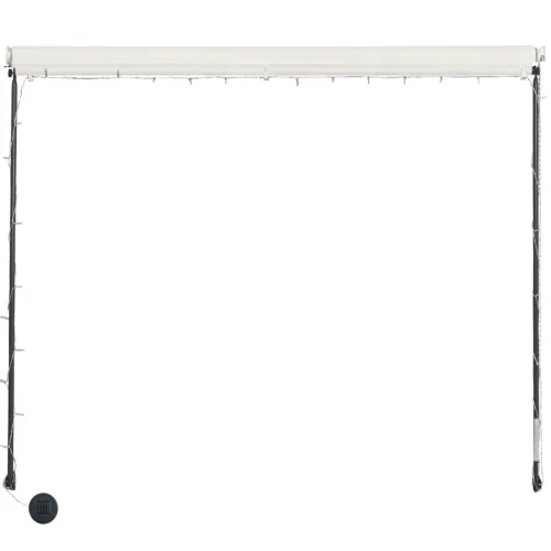Tenda na uvlačenje s LED svjetlima 350 x 150 cm krem - Krema 350 x 150 cm Cijena