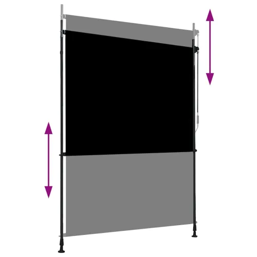 Vanjska roleta 150 x 270 cm antracit - Antracit 150 x 270 cm Cijena