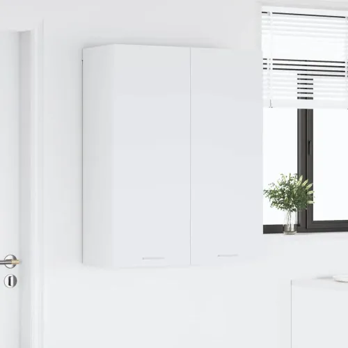 Viseći ormarić Bijelo 80 x 31 x 100 cm Konstruirano drvo - Bijela 1x viseći ormar (2 vrata) 80 cm širok 100 cm visok Cijena