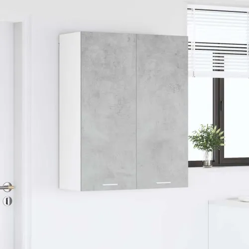Viseći ormarić Betonski sivi 80 x 31 x 100 cm Konstruirano drvo - Betonska siva 1x viseći ormar (2 vrata) 80 cm širok 100 cm vis Cijena