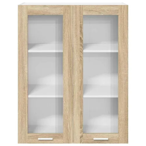Viseći ormarić Sonoma hrast 80 x 31 x 100 cm Konstruirano drvo - sonoma hrast 1x viseća staklena vitrina (2 vrata) 80 cm široka  Cijena