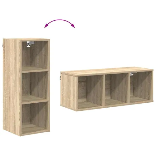 Viseći ormarić Sonoma hrast 30 x 29,5 x 80 cm Konstruirano drvo - Hrast sonoma 1 x viseći ormarić (3 police) 30 cm Cijena