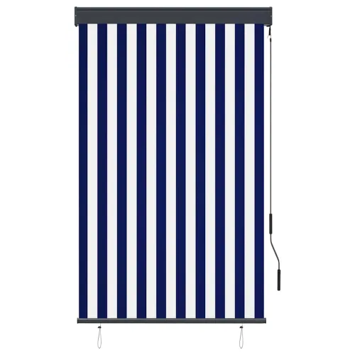 Vanjska roleta 100 x 250 cm plavo-bijela - Plava i bijela 100 x 250 cm Cijena