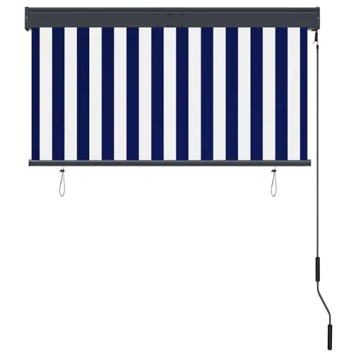Vanjska roleta 120 x 250 cm plavo-bijela - Plava i bijela 120 x 250 cm Cijena