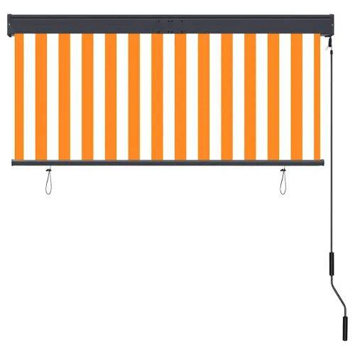 Vanjska roleta 140 x 250 cm bijelo-narančasta - Narančasta i bijela 140 x 250 cm Cijena