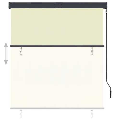 Vanjska roleta 140 x 250 cm krem - Krema 140 x 250 cm Cijena
