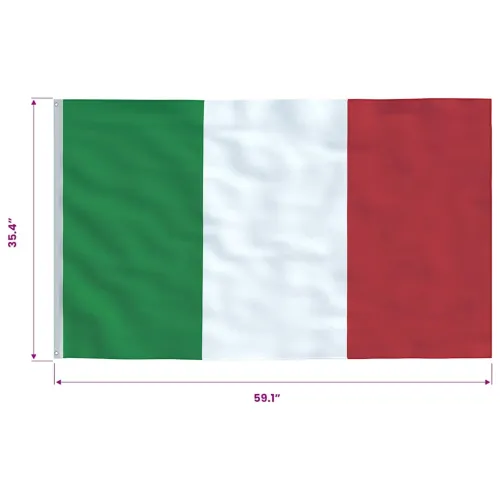 Talijanska zastava 90 x 150 cm - Italija Samo zastava Cijena