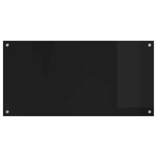 Kuhinjski zid Crna 100 x 50 cm Staklo otporno na udarce - Crna 100 x 50 x 0,8 cm 1 Cijena