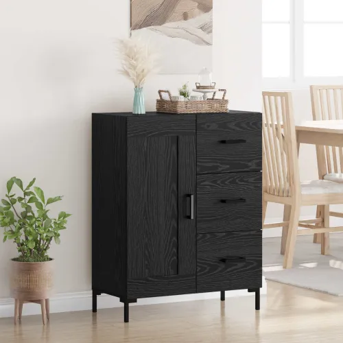 Kreveta Crni hrast 69.5 x 34 x 90 cm Konstruirano drvo - Crni hrast Cijena