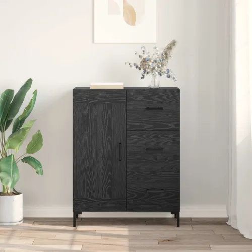 Kreveta Crni hrast 69.5 x 34 x 90 cm Konstruirano drvo - Crni hrast Cijena