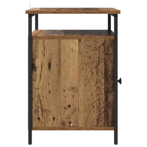 Noćni ormar 2 kom. Staro drvo 40 x 42 x 60cm Konstruirano drvo - Staro drvo 2 Cijena