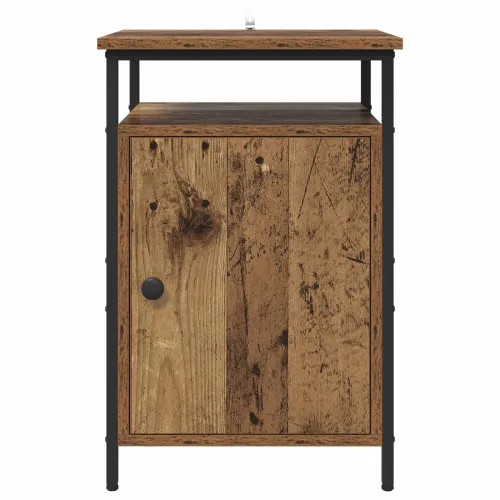 Noćni ormar 2 kom. Staro drvo 40 x 42 x 60cm Konstruirano drvo - Staro drvo 2 Cijena